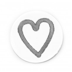 Engraved Heart Plate